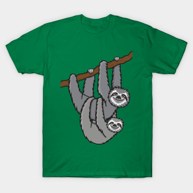 Sloth Sloth T-Shirt by Plushism